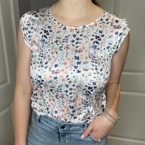Emproved Tops - Emproved Multicolor Floral Blouse